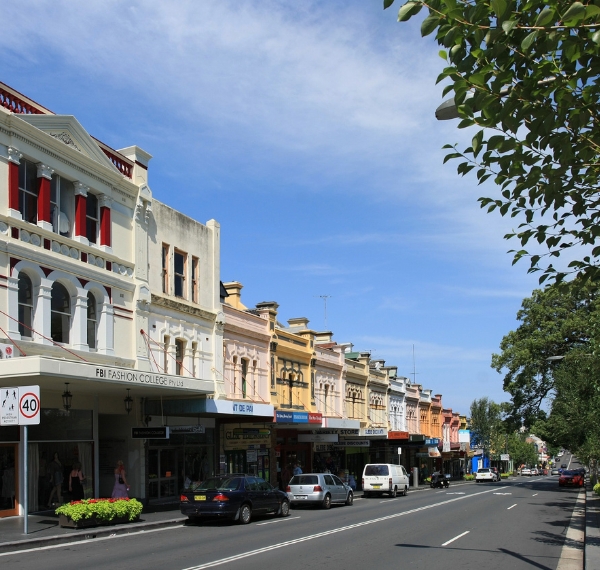 Commercial buildings in Glebe, NSW